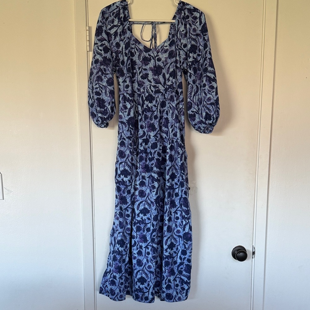 Universal Thread Blue and Purple Long Sleeve Dress